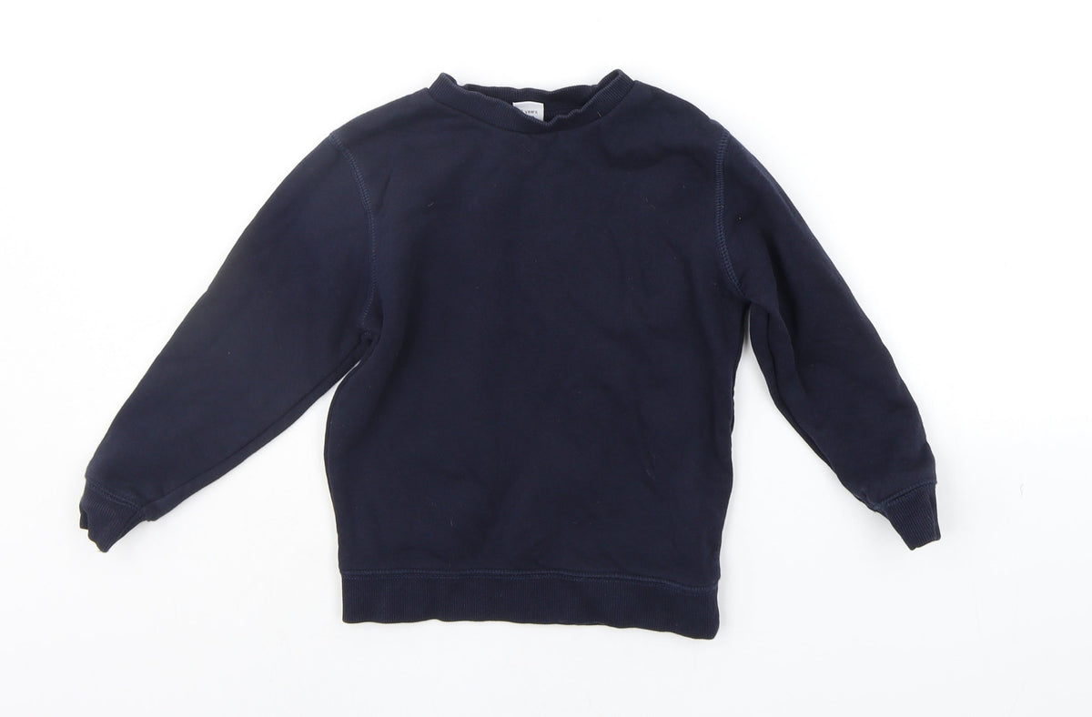 Additional front view of Tu boys’ blue jumper, size 3, years