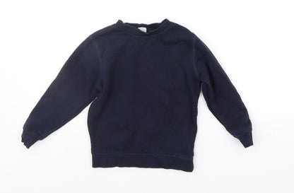 Additional front view of Tu boys’ blue jumper, size 3, years
