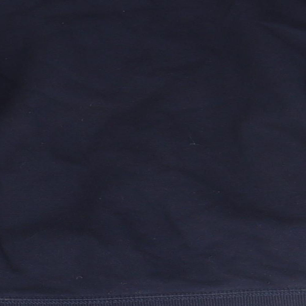 Brand and care label for Tu boys’ blue jumper, size 3, years