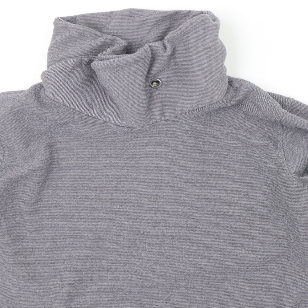 Close-up detail of Mountain Warehouse women’s grey jumper, size UK 8