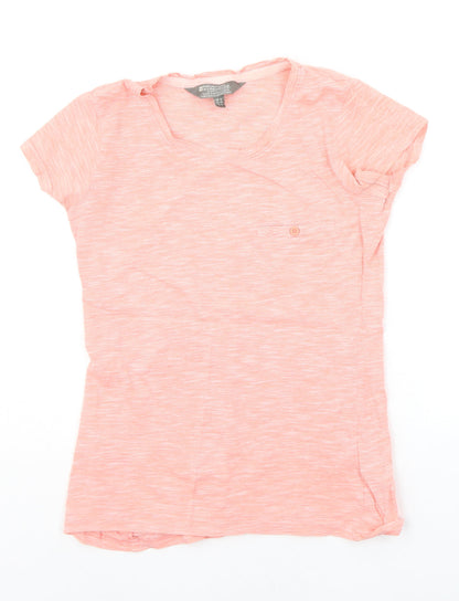 Additional front view of Mountain Warehouse women’s orange basic t-shirt, size UK 6