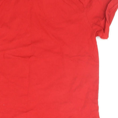 Comic Relief Boys Red   Basic T-Shirt Size 3-4 Years  - pug