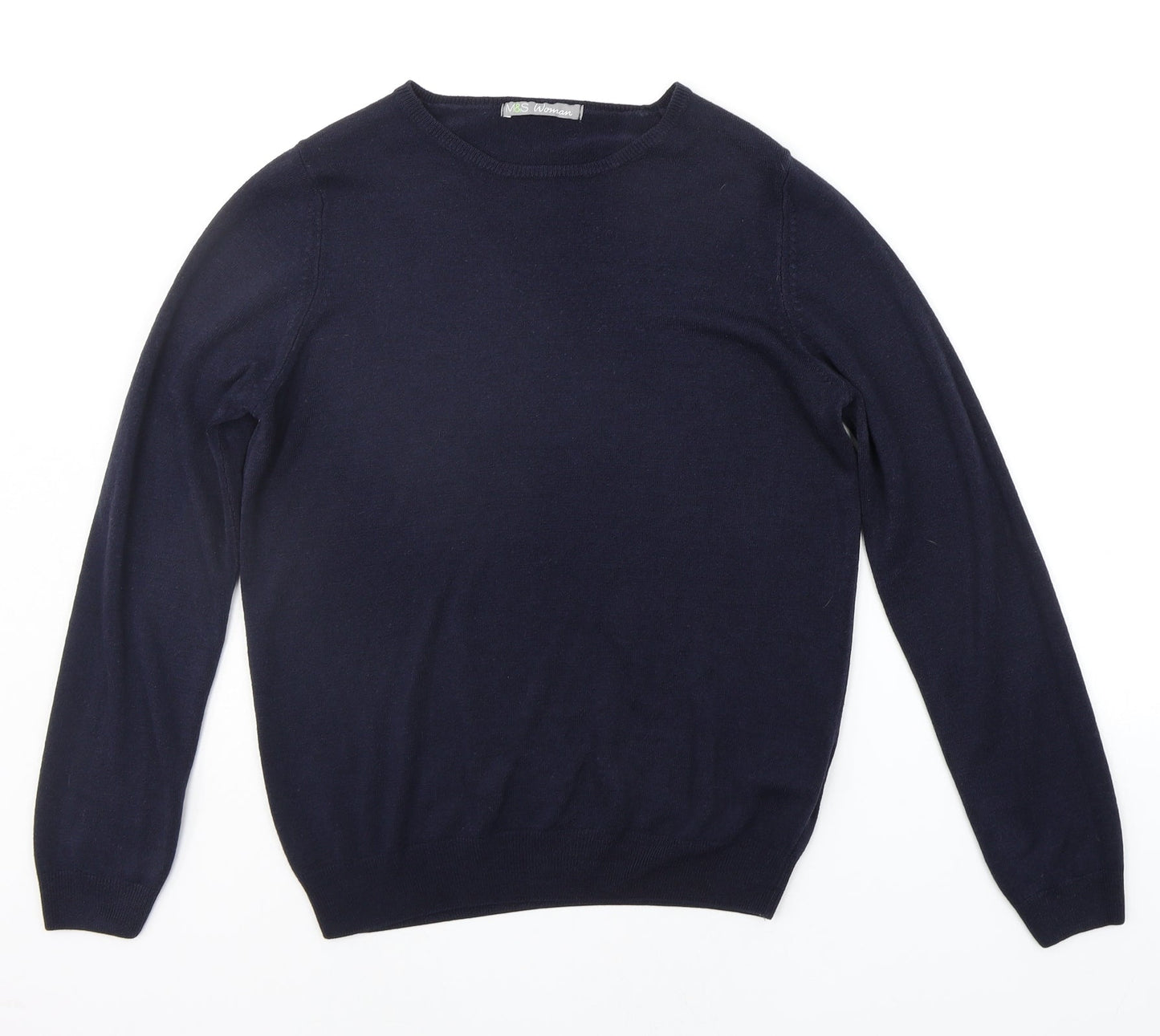 Womens UK Size 12 Marks and Spencer Blue Pullover Jumper