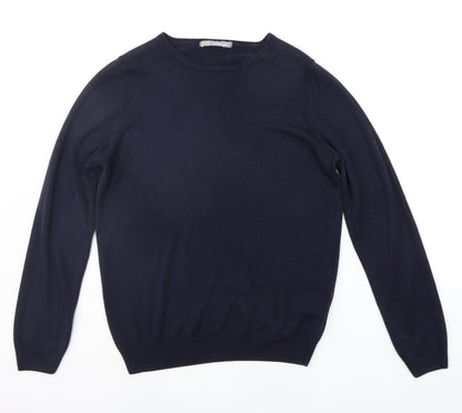 Womens UK Size 12 Marks and Spencer Blue Pullover Jumper