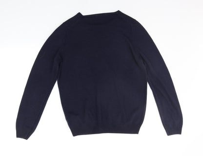 Womens UK Size 12 Marks and Spencer Blue Pullover Jumper
