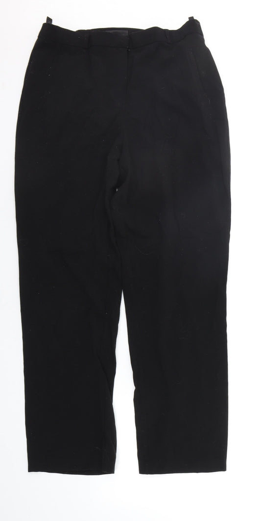 Womens UK Size 12 BHS Regular Fit Sweatpants Black Trousers