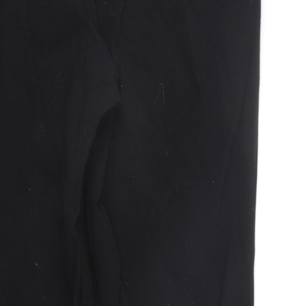 Womens UK Size 12 BHS Regular Fit Sweatpants Black Trousers