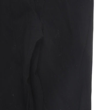 Womens UK Size 12 BHS Regular Fit Sweatpants Black Trousers