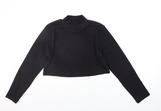 Womens UK Size 16 Missguided Black Pullover Jumper