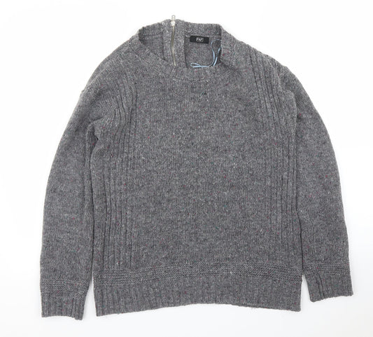 F&F Womens Grey   Pullover Jumper Size 10