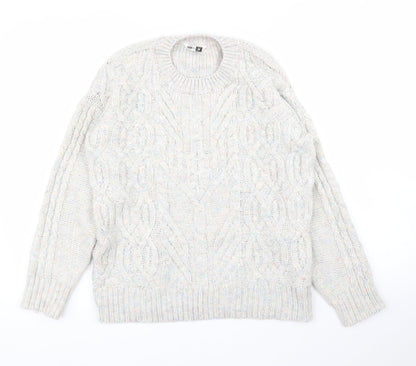 Womens UK Size M Pep&Co Grey Pullover Jumper