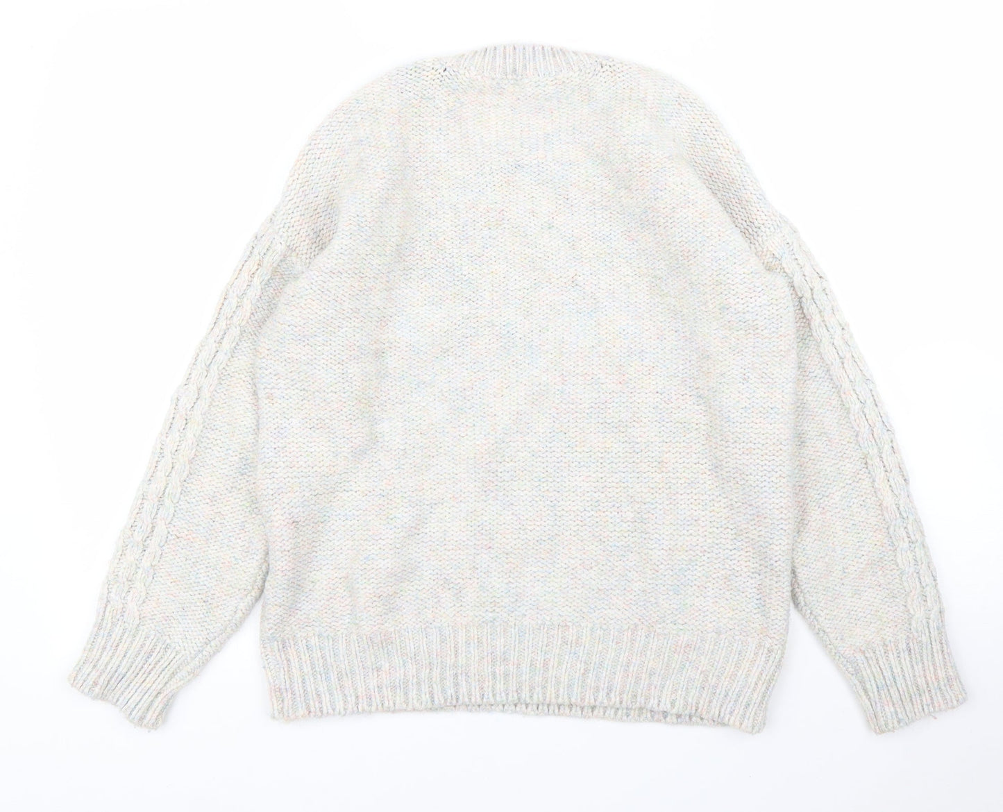 Womens UK Size M Pep&Co Grey Pullover Jumper