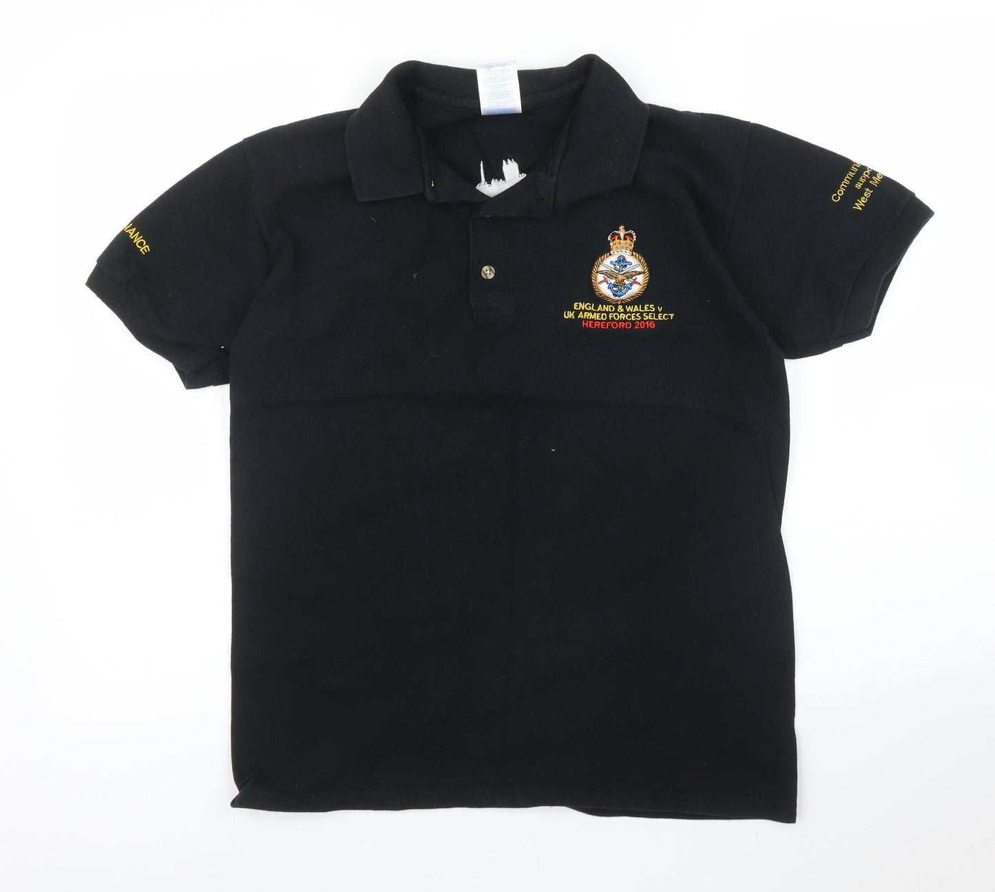 Gildan Mens Black    Polo Size S