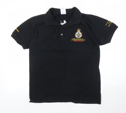 Gildan Mens Black    Polo Size S