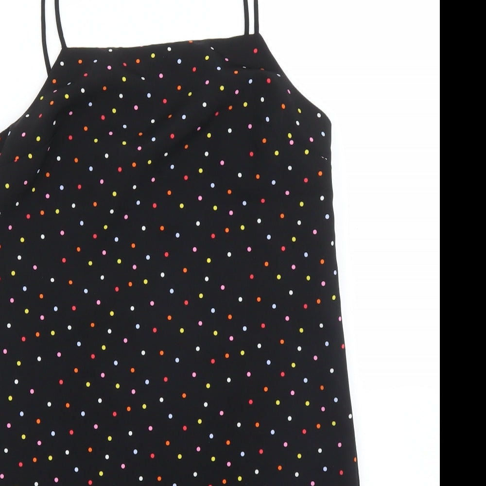 Womens UK Size 6 Topshop Black Camisole Blouse