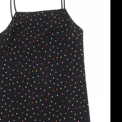 Womens UK Size 6 Topshop Black Camisole Blouse