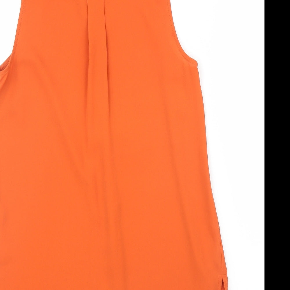 Womens UK Size 8 New Look Orange Basic Blouse