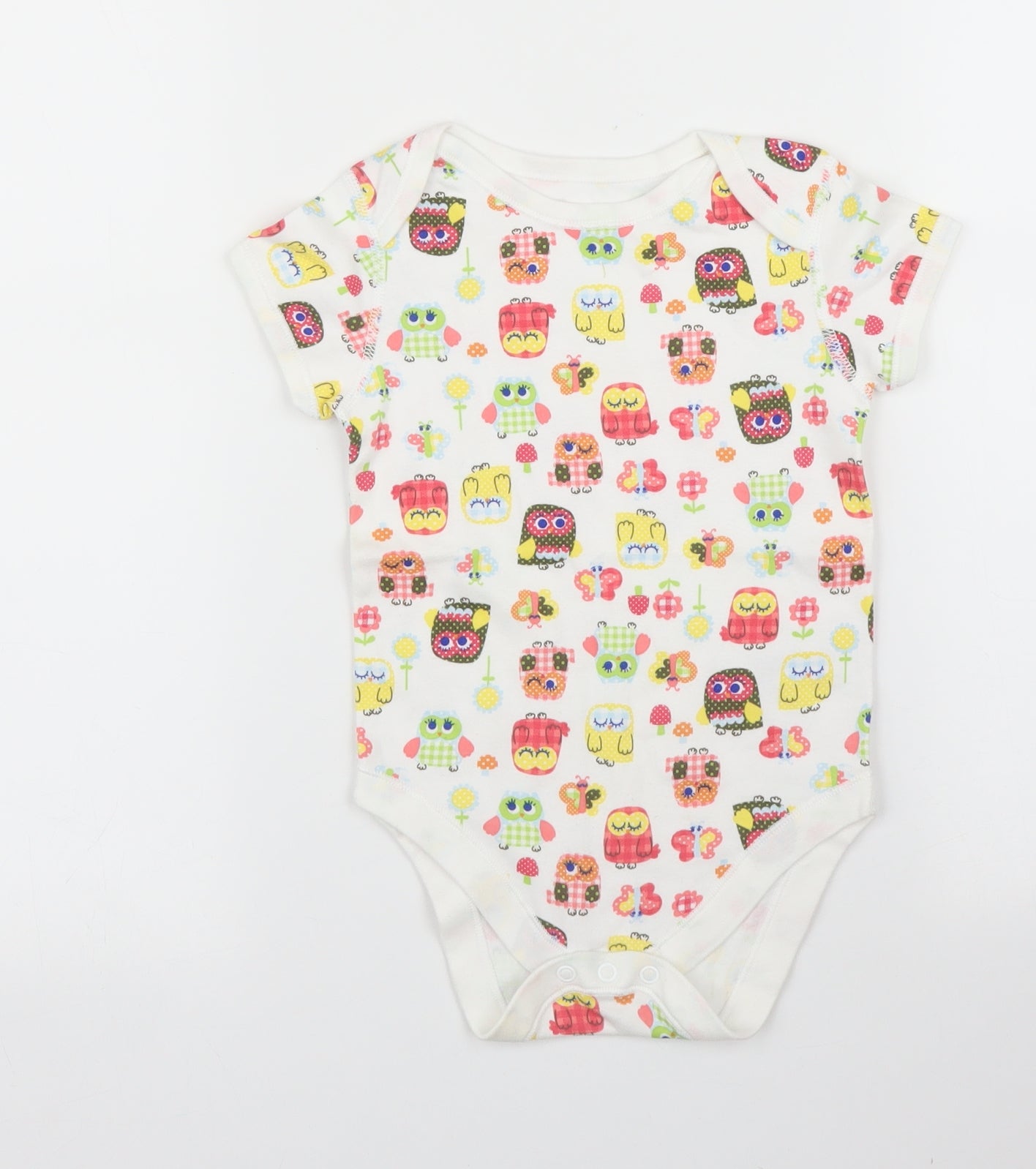 M&S Baby White   Babygrow One-Piece Size 24 Months