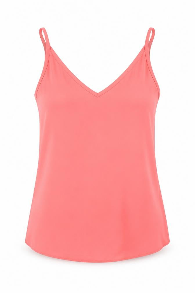 Front view of F&F women’s pink camisole blouse, size UK 10