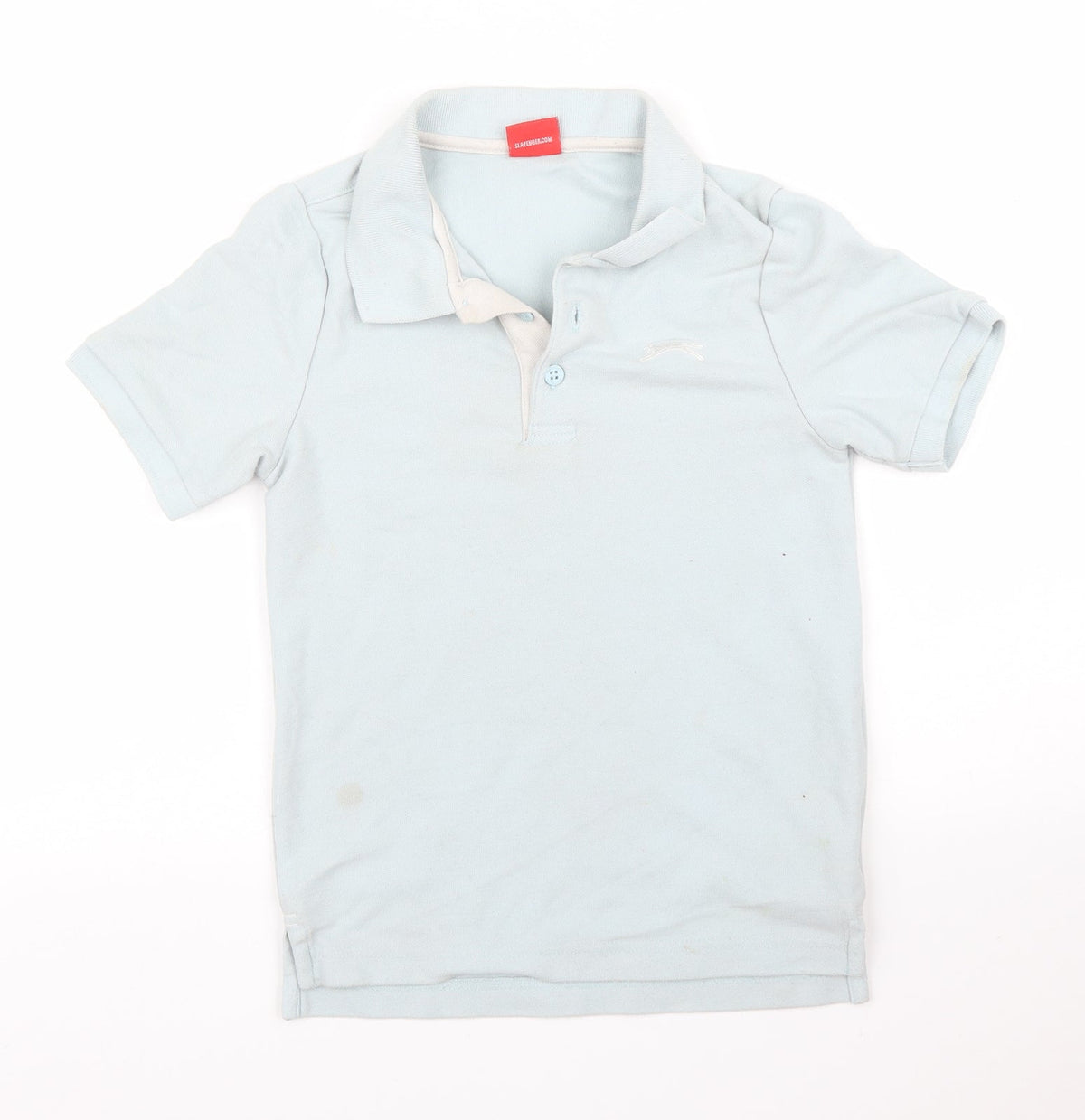 Additional front view of Slazenger boys’ blue basic polo, size 7, years