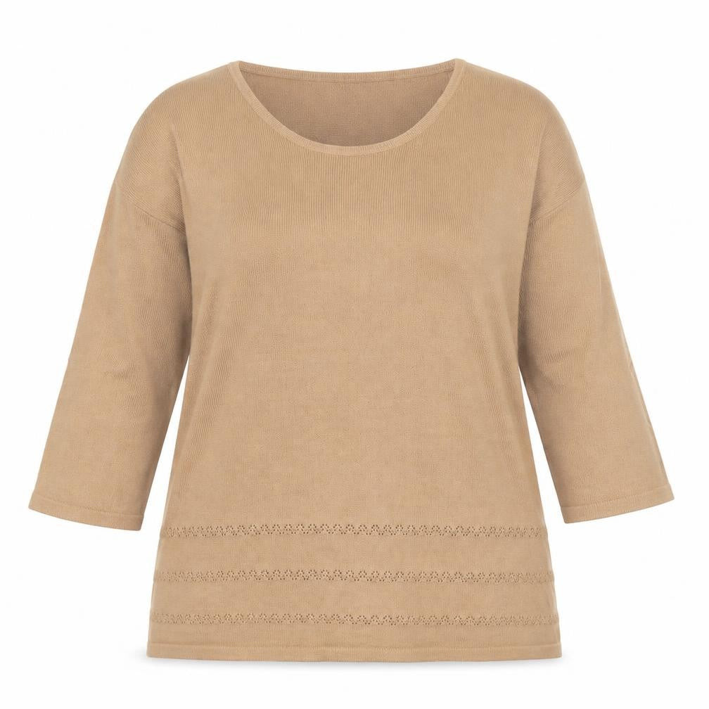 Womens UK Size XL Preworn Brown Pullover Jumper