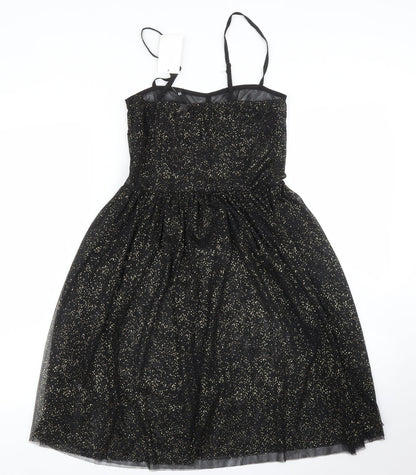 H&M Womens Black   A-Line  Size 10