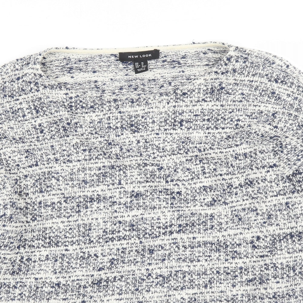 Womens UK Size M New Look Blue Pullover Jumper