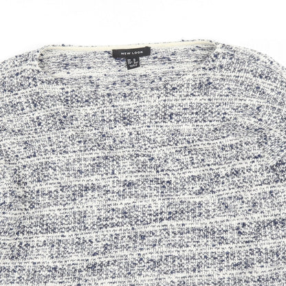 Womens UK Size M New Look Blue Pullover Jumper