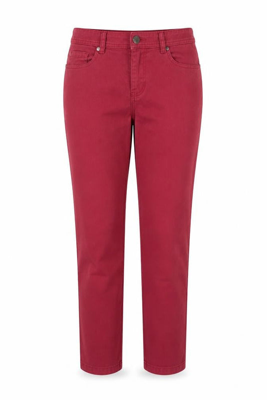 Womens UK Size 10 Debenhams Slim Fit Chino Purple Trousers