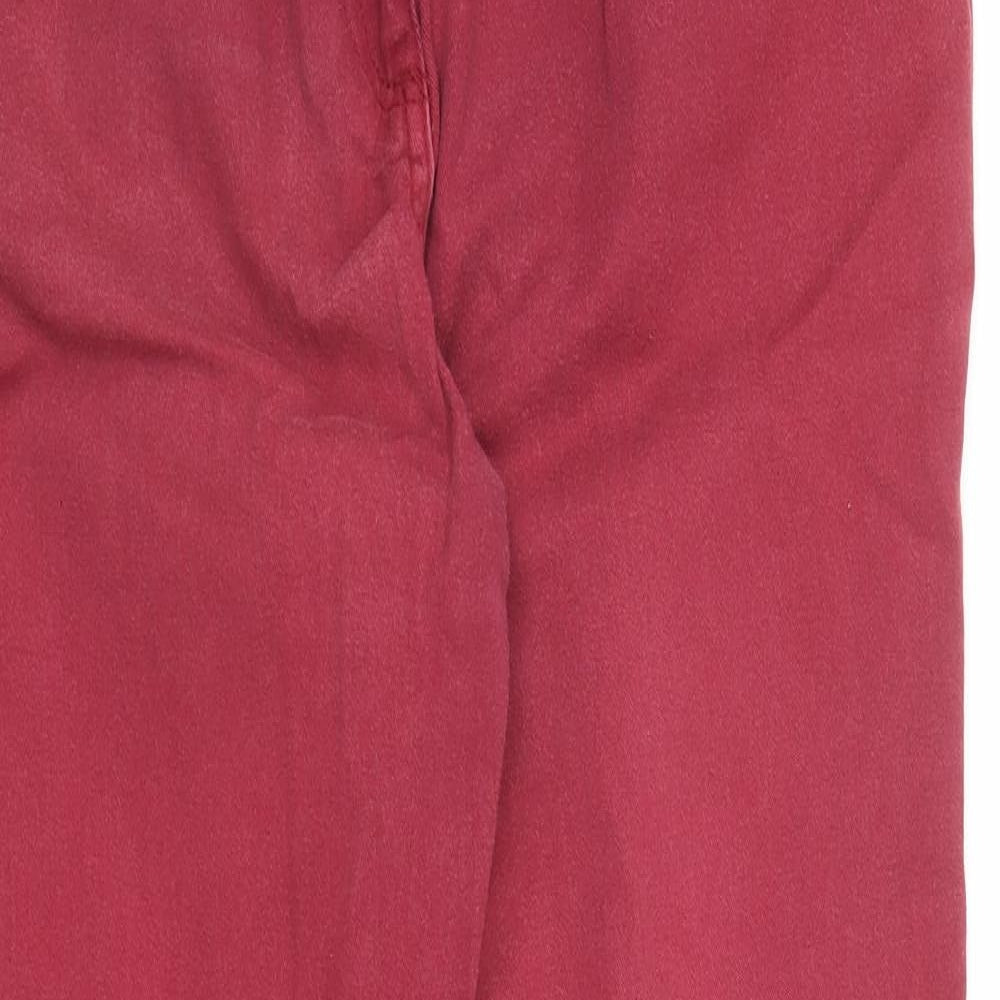 Womens UK Size 10 Debenhams Slim Fit Chino Purple Trousers