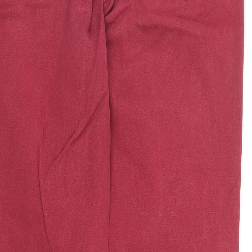 Womens UK Size 10 Debenhams Slim Fit Chino Purple Trousers