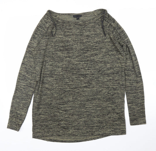 Womens UK Size 8 Topshop Green Basic Blouse
