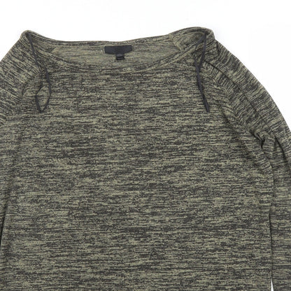 Womens UK Size 8 Topshop Green Basic Blouse