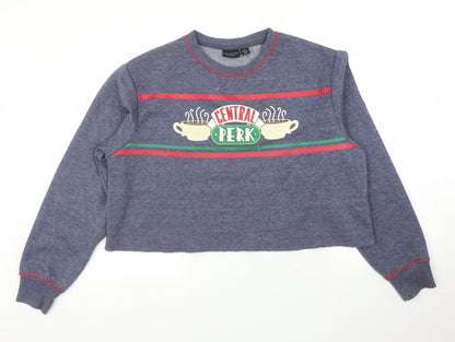 Primark Womens Blue   Pullover Jumper Size M