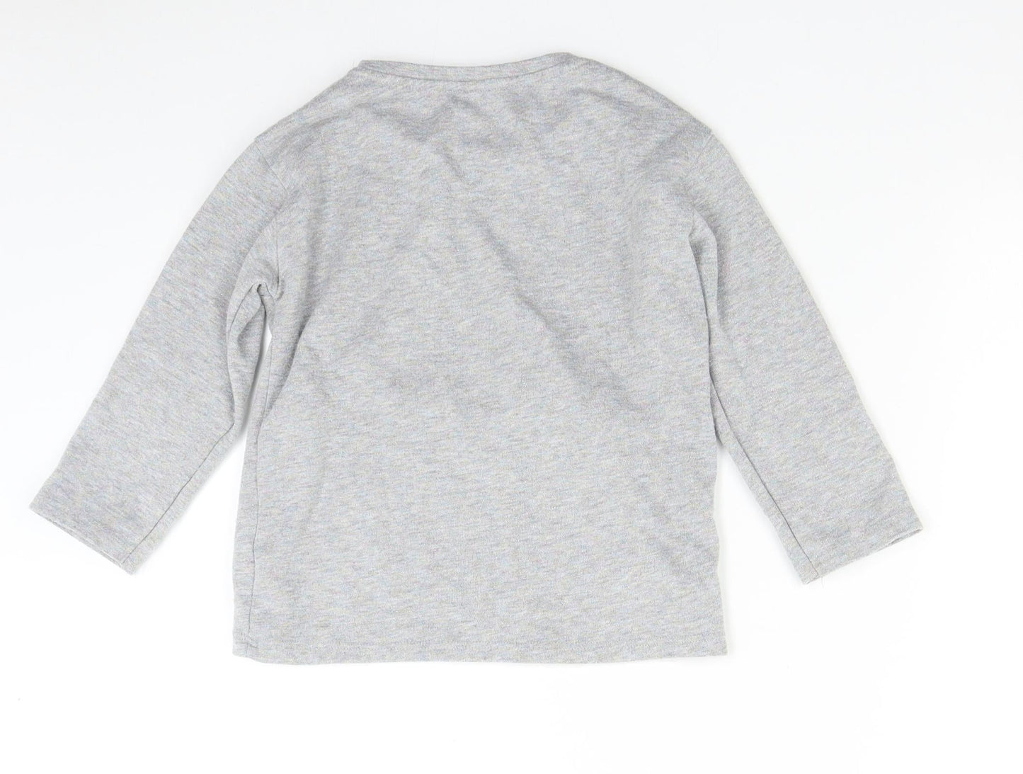 Primark Girls Grey   Pullover Sweatshirt Size 6-7 Years  - Unicorn