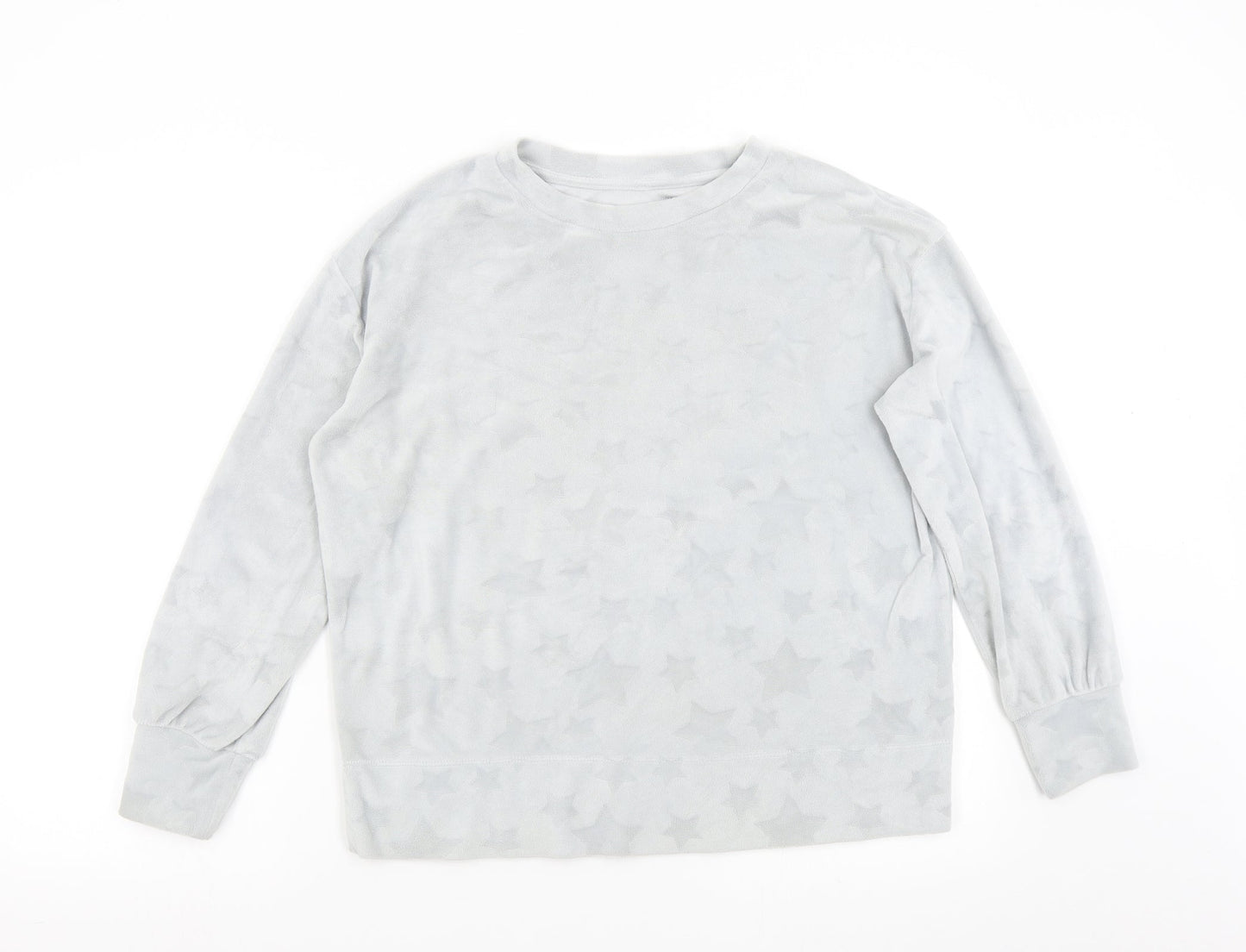 George Womens Grey  Fleece Pullover Jumper Size 8