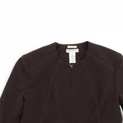 Draper's & Damon's Womens Brown   Jacket Suit Jacket Size S