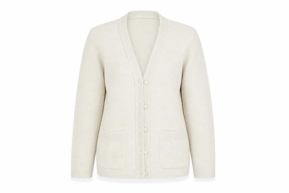Womens UK Size M ME Beige Cardigan Jumper