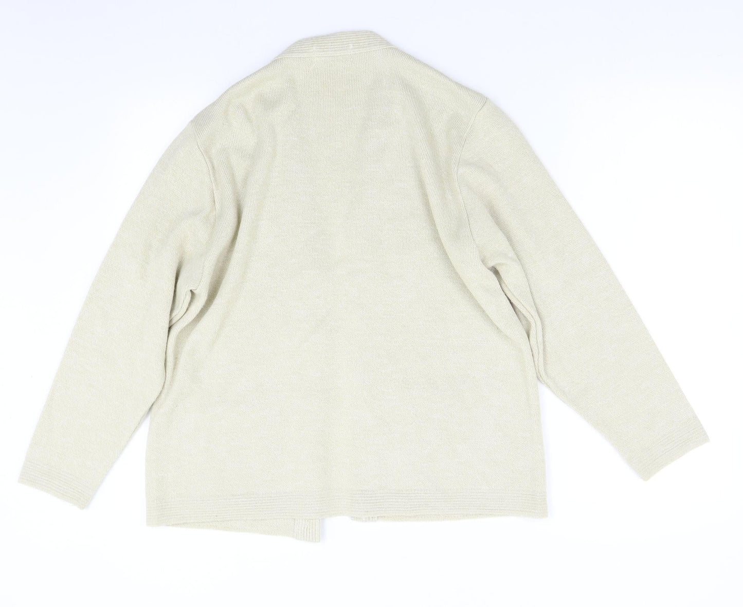 Womens UK Size M ME Beige Cardigan Jumper