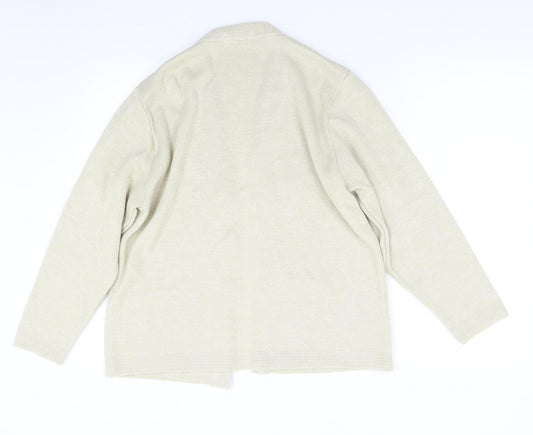 Womens UK Size M ME Beige Cardigan Jumper