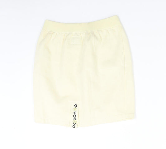 DASH Womens Ivory   Mini Skirt Size S