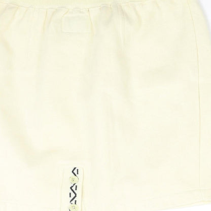 DASH Womens Ivory   Mini Skirt Size S