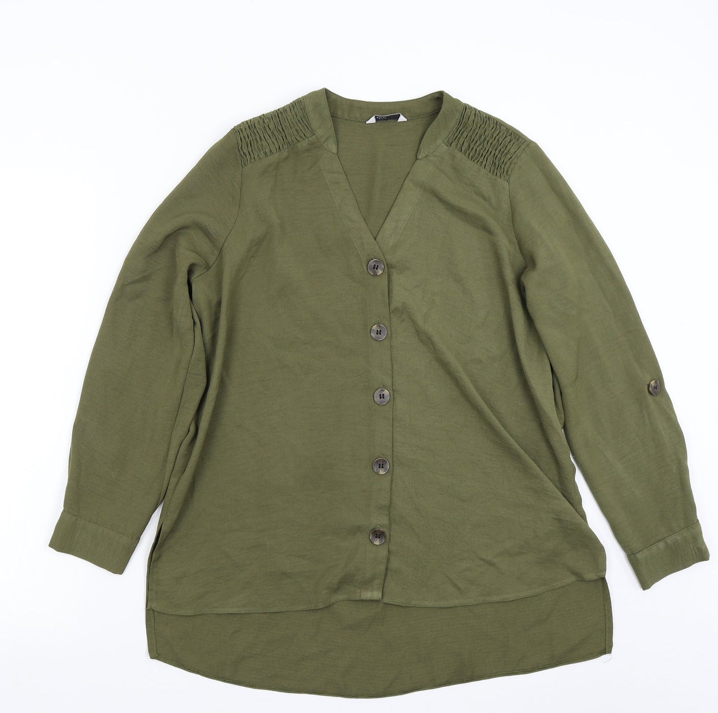 Matalan Womens Green   Basic Button-Up Size 12