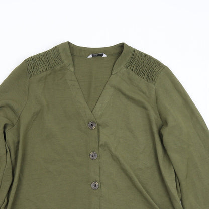 Matalan Womens Green   Basic Button-Up Size 12