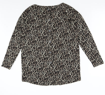 Womens UK Size 12 NEXT Brown Pullover Jumper