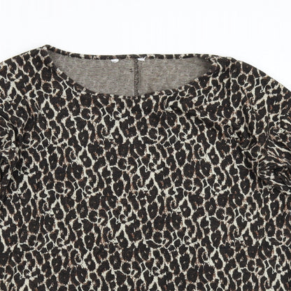 Womens UK Size 12 NEXT Brown Pullover Jumper