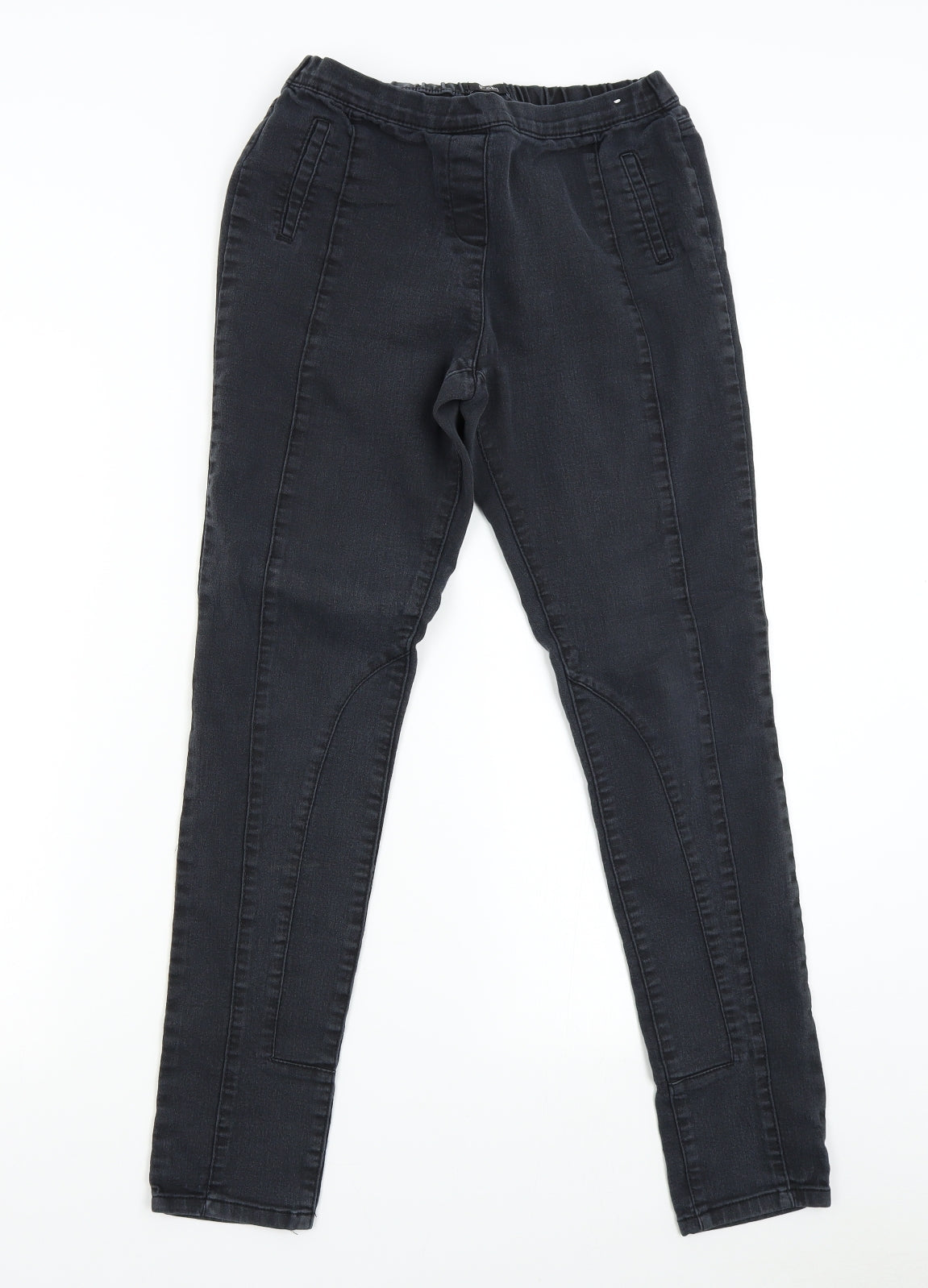 F&F Womens Black  Denim Skinny Jeans Size 10 L29 in