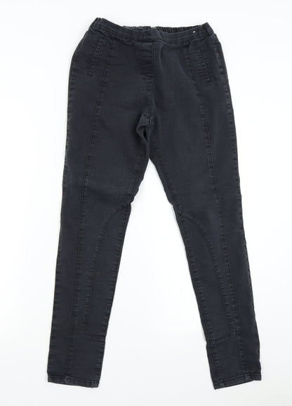 F&F Womens Black  Denim Skinny Jeans Size 10 L29 in