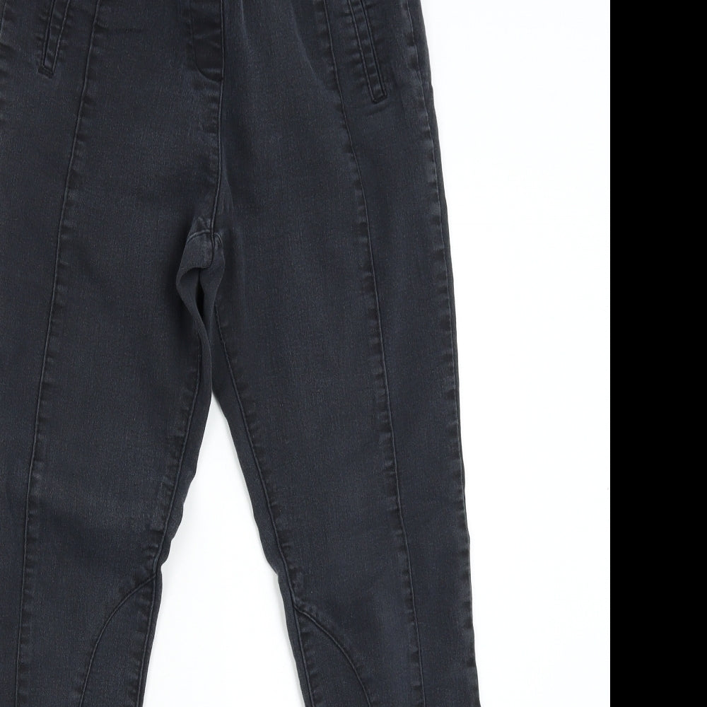 F&F Womens Black  Denim Skinny Jeans Size 10 L29 in