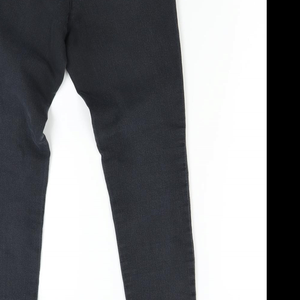 F&F Womens Black  Denim Skinny Jeans Size 10 L29 in
